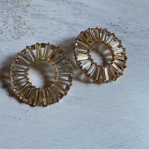 J. Crew Round Jewel Stud Earrings